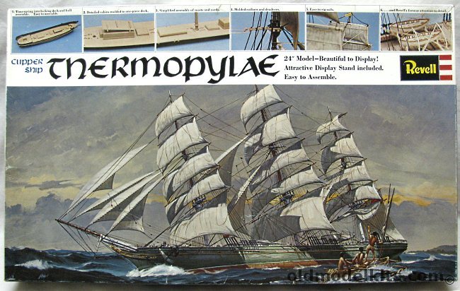 Revell 1/146 Thermopylae Clipper Ship - 24 Inch Long Display Model with Sails, H365 plastic model kit